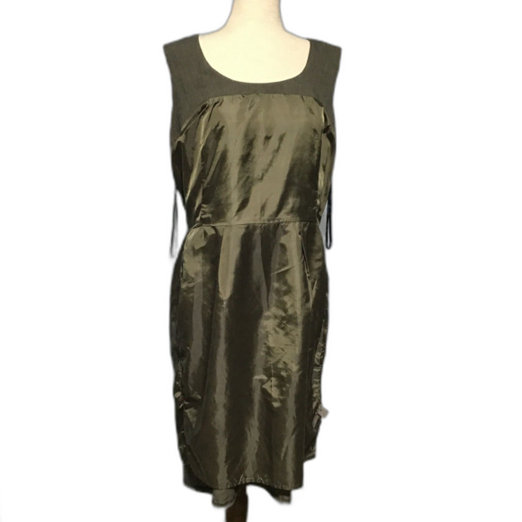 Calvin Klein Gray Sleeveless Midi Dress with Pockets - Picture 5 of 11